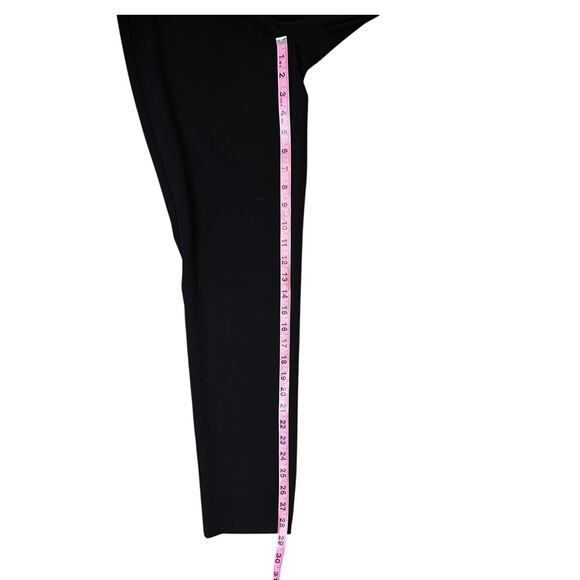 Adrianna Papell Black Tuxedo Jumpsuit Satin Lapel Belt Long Sleeve Women Size 2 - Picture 12 of 12